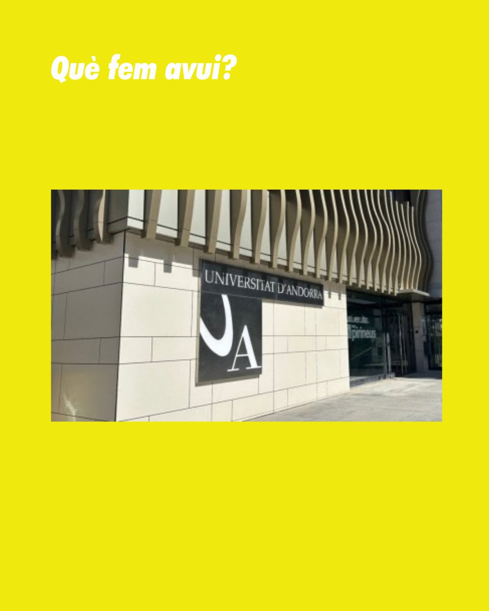 AgendaAD's tweet photo. 🧑‍🎓 Inauguració del curs acadèmic 2026-2027. Conferència 'Diplomatie scientifique et Francophonie: quelle articulation?' a càrrec de Slim Khalbous

🕚 11 h

📍 Auditori Claror del Centre Cultural Lauredià, Sant Julià de Lòria https://t.co/pzsKtRHwIv