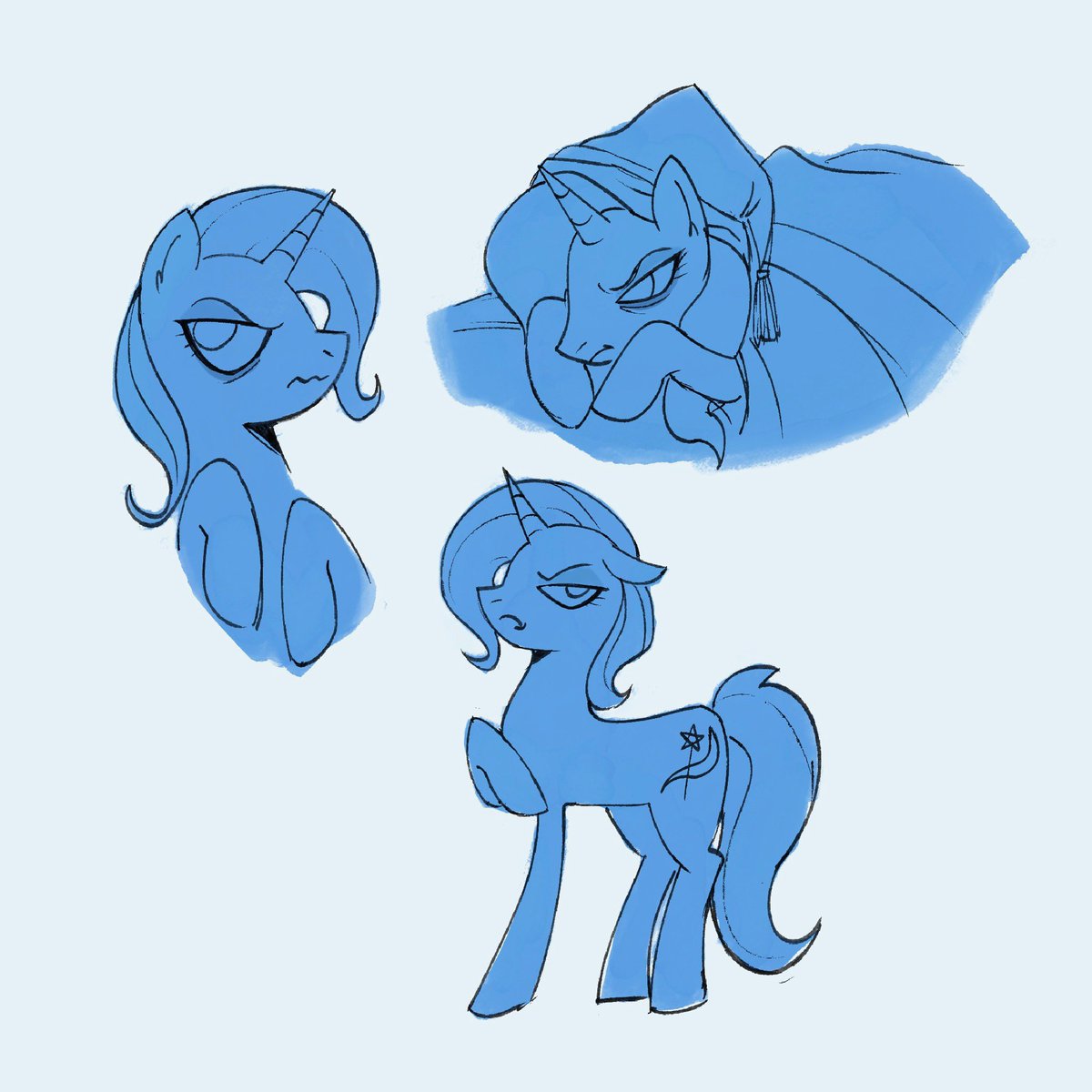 lulamoonart's tweet photo. You havent, dont worry !! heres some irritated and sleepy trixies 
#mlp https://t.co/haV299XBzY