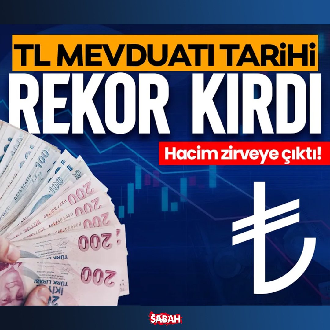 sabah's tweet photo. Piyasalarda son dönemde yaşanan gelişmeler TL mevduata ilgiyi artırdı.

Para piyasası fonlarından son 4 haftada çıkan 634 milyar liranın önemli bir bölümü, TL mevduata kaydı.

https://t.co/xmgS0BmJSf https://t.co/BFhWkwnlMh