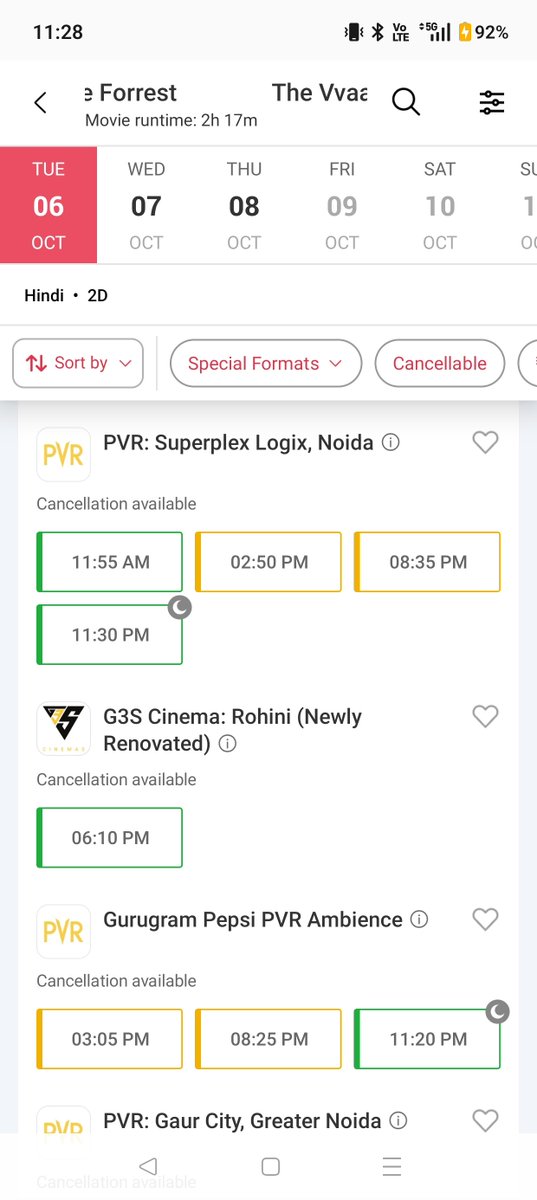 Sidfanworld's tweet photo. #THEVVAAN is Roaring again in Delhi &amp; NCR on Tuesday despite limited shows 🐯🔥🔱 

@SidMalhotra @balajimotionpic @TheViralFever 

#SidharthMalhotra https://t.co/bU9HHUPMvo
