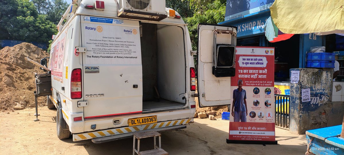 official_NITRD's tweet photo. On 02.10.2026, an Ayushman Aarogya Shivir was held at Ambedkar Nagar Khanpur Dispensary through the X-ray Van for TB screening.

45 screened | 33 X-rays | 7 abnormal X-rays | BP &amp; Sugar tests: 33 each.

#TBMuktBharat #YesWeCanEndTB #NTEP #TBFreeIndia #EndTB
@TBMuktBharat https://t.co/4POfHrgsYN