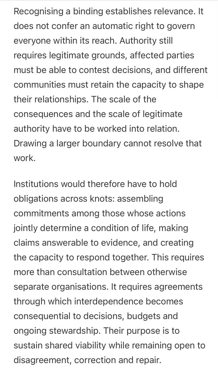 proofnotes's tweet photo. Indy Johar - brilliant as ever - nailing the boundaries of Bioregioning. Capturing the political move of @ExeterCouncil expansion into @eastdevon and why community knowledge must lead devolved stewardship and governance https://t.co/FNvjz4giQf