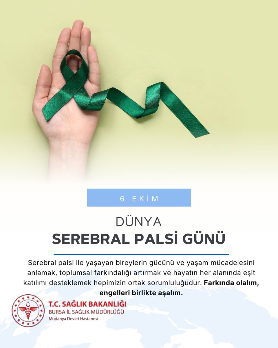 mudanyadh's tweet photo. Serebral palsi; gelişmekte olan beynin etkilenmesi sonucu ortaya çıkan ve başta hareket ile duruş olmak üzere motor gelişimi etkileyen bir durumdur.

Farkındalığı artırmak, erişilebilirliği güçlendirmek ve eşit katılımı desteklemek için birlikteyiz.

#DünyaSerebralPalsiGünü https://t.co/MD13XOT4P7