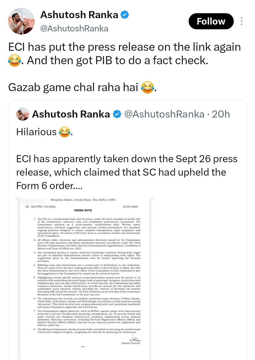 Mrsinha's tweet photo. - Spread fake news
- Get caught
- Laugh shamelessly to hide embarrassment

Typical fatherless behaviour.... But what can we expect from Kejriwal sena... https://t.co/fdYR3Jgj2O