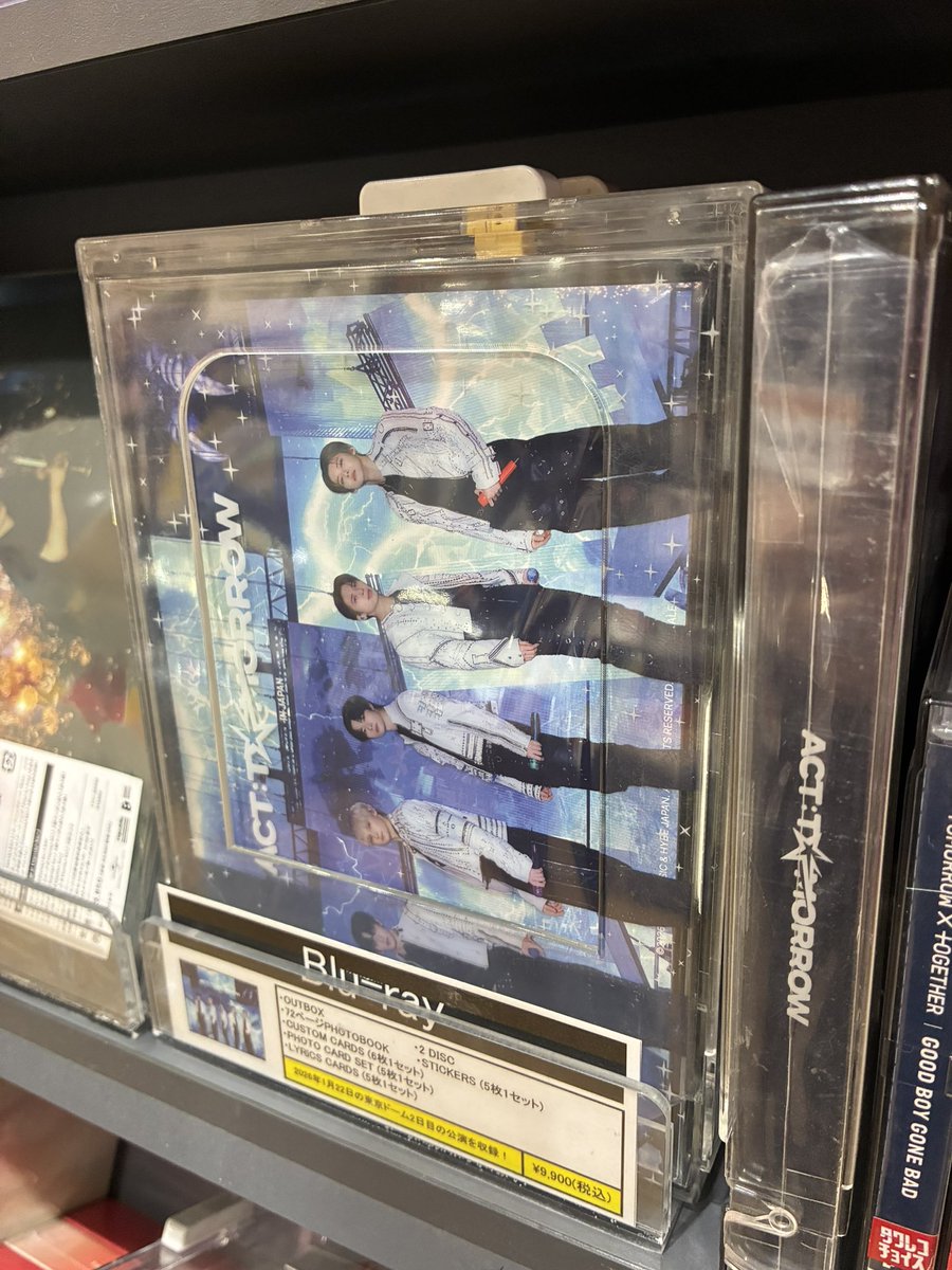 TOWER_ArYao's tweet photo. 【#TOMORROWXTOGETHER】

TOMORROW X TOGETHER
『TOMORROW X TOGETHER WORLD TOUR 
＜ACT : TOMORROW＞ IN JAPAN』
本日映像作品入荷しました✨💙

自身初となる5大ドームツアーより、
2026年1月22日の東京ドーム2日目の公演を収録🎥

🔗https://t.co/3ax3bM2n3g
#DVD入荷情報 #フラゲ日 https://t.co/KA9Iain9D4
