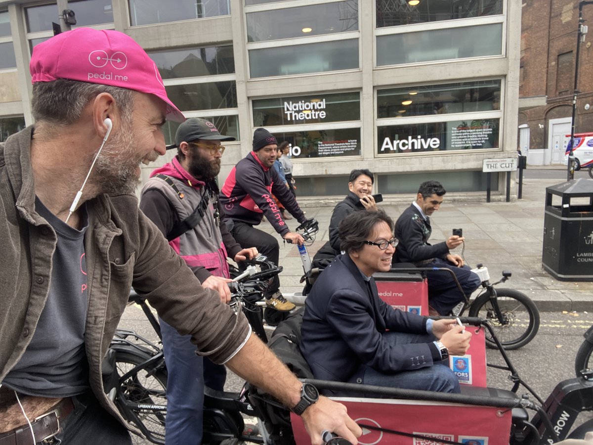pedalmeapp's tweet photo. @frankamat1 @FDbikes (this was actually some execs from Toyota rather than politicians but - same idea) https://t.co/H1Guwjg4P5