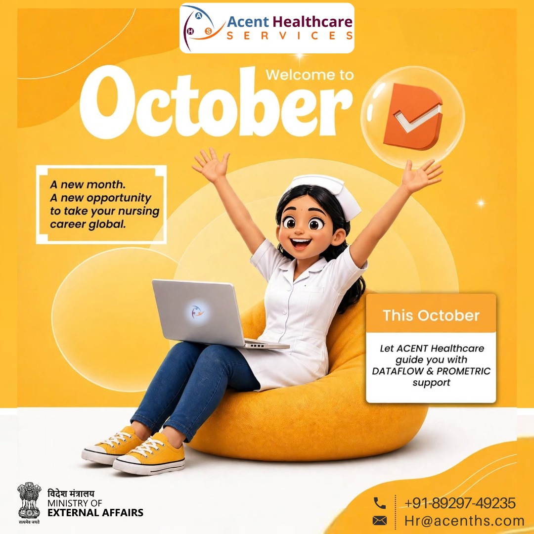 acenthighsoft's tweet photo. A new month, a new opportunity to take your nursing career global!
Let #ACENT support you with #Dataflow & #Prometric as you take the next step toward your international #nursingcareer
https://t.co/SClVXHq4e2
#October #InternationalNurses #NursesAbroad #GlobalNursing #Trending https://t.co/XtOLIZndbc
