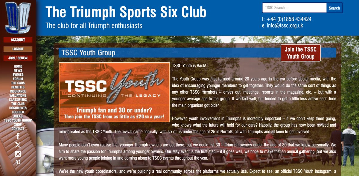 TriumphSSixClub's tweet photo. Do you want to know what's going on?
Check out our Web Site https://t.co/ozlszEhuc0 it's all there
Events, Forum, Insurance, Classified, The Full Courier Library with search function, Local Area information.
Pop over & have a look, it's all part of our service.
#TSSC #Triumph https://t.co/F8k9QWnXnM
