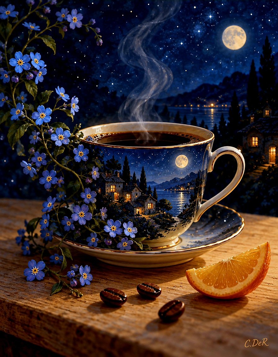 CDeR_'s tweet photo. For my fellow coffee lovers with love.
Coffee has a way of stirring the soul, inspiring creativity and bringing people together. 

#AIArt
#AIArtCDeR https://t.co/EA92hGLFPT