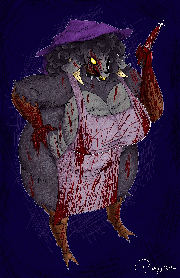 xaviyeen's tweet photo. witch sheep for spooky month!! #thewaltenfiles https://t.co/dS70sOdYTC