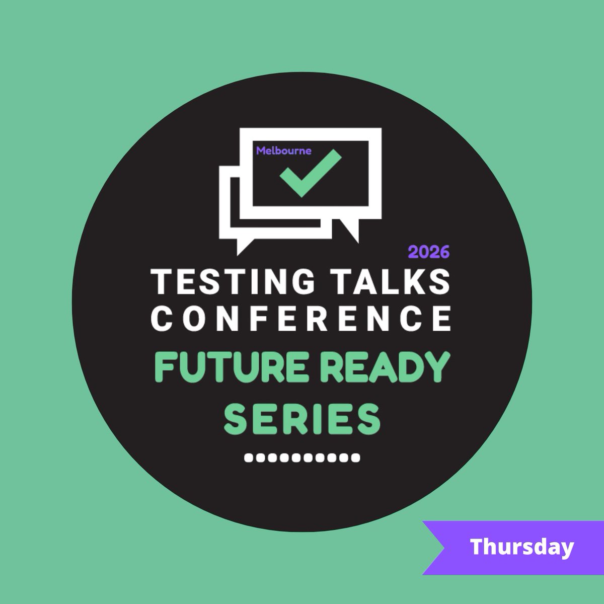 TestingTalks's tweet photo. Down to our last few tickets for Testing Talks Conference Melbourne 2026!

Grab tickets at https://t.co/6wA9NDJ2xA

See you there!!! 🙌 💚

#TestingTalksConference https://t.co/2ZFUMKgYOY