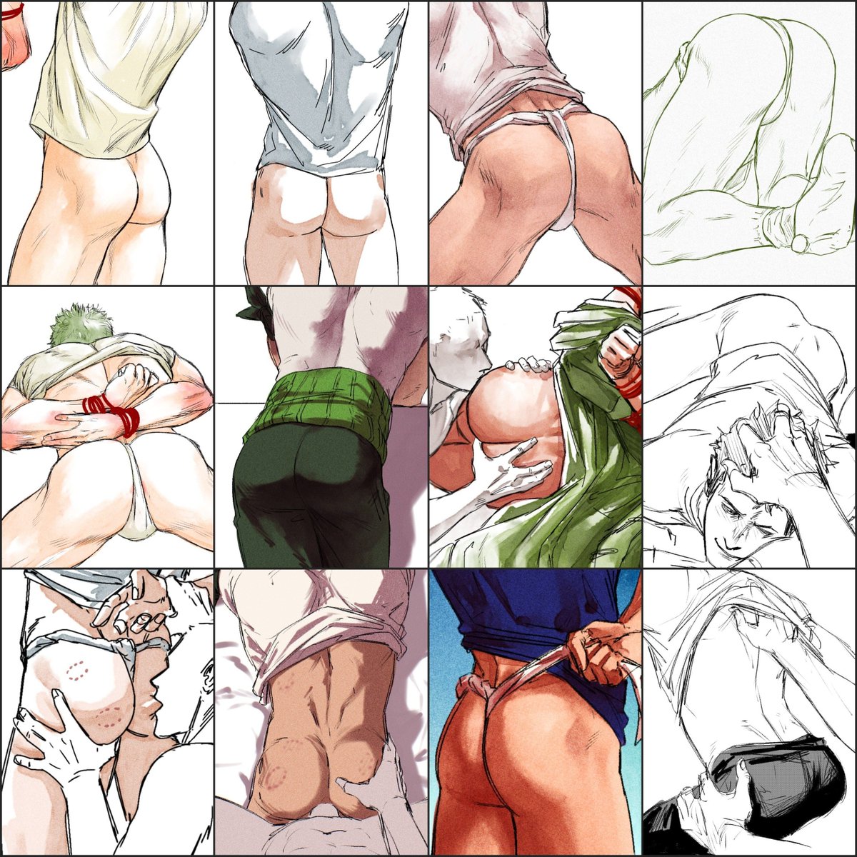 Smokerichiart's tweet photo. zoro butt collection https://t.co/VVVU7kwAMC