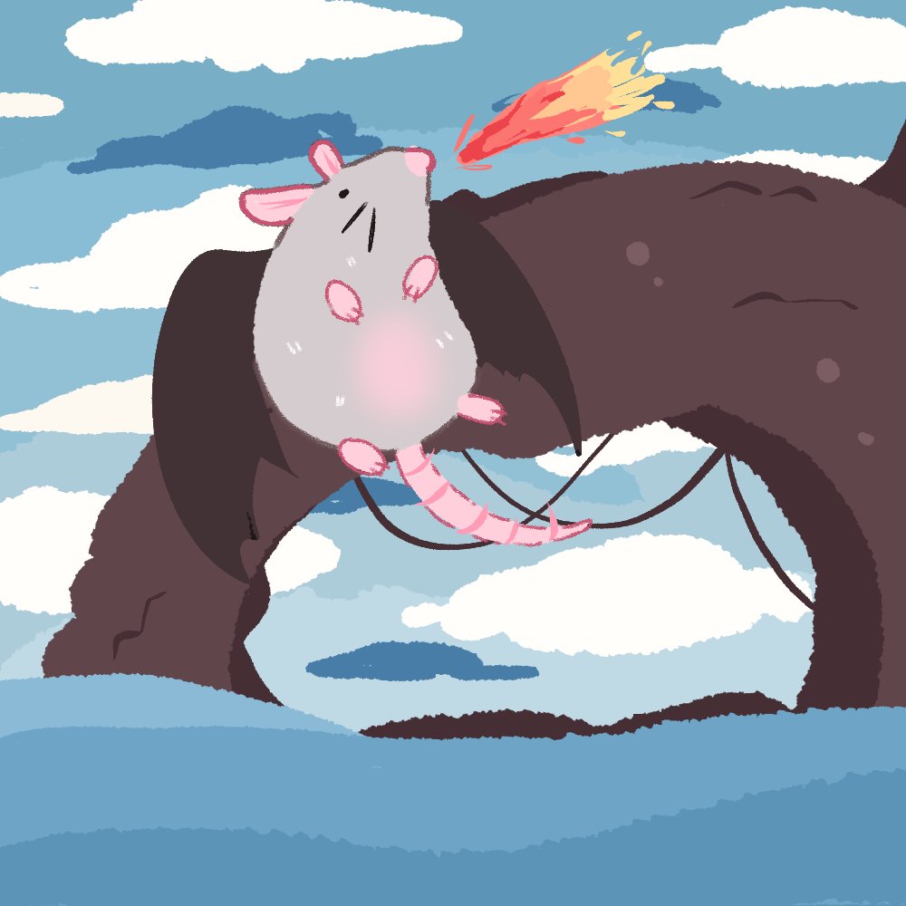 red_x40's tweet photo. Day 5 : Dragon Rat https://t.co/GkBZJn0Iv3