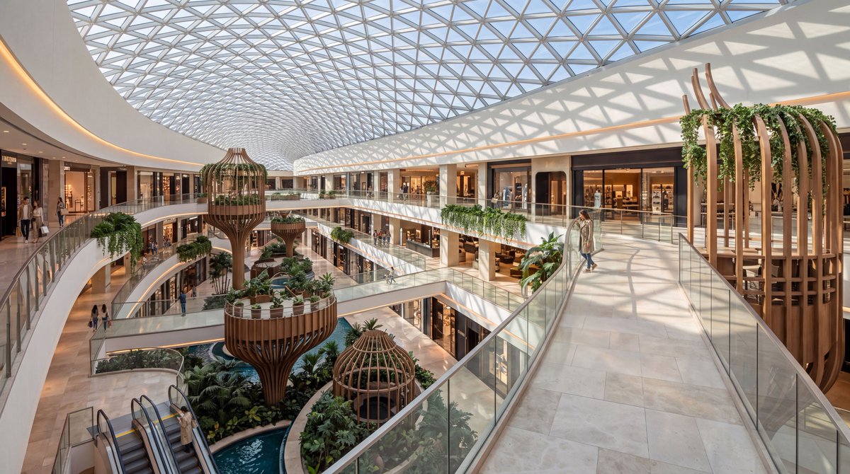 DXBMediaOffice's tweet photo. Dubai Retail, under Dubai Holding Asset Management, unveils Skylight Mall, a new super-regional destination set to open in 2027 on Al Khail Road. Spanning 1.3 million sq. ft. of gross leasable area (GLA), the mall will feature more than 360 stores, making it the latest addition to Dubai Retail’s growing portfolio of 58 malls and lifestyle destinations across the emirate.