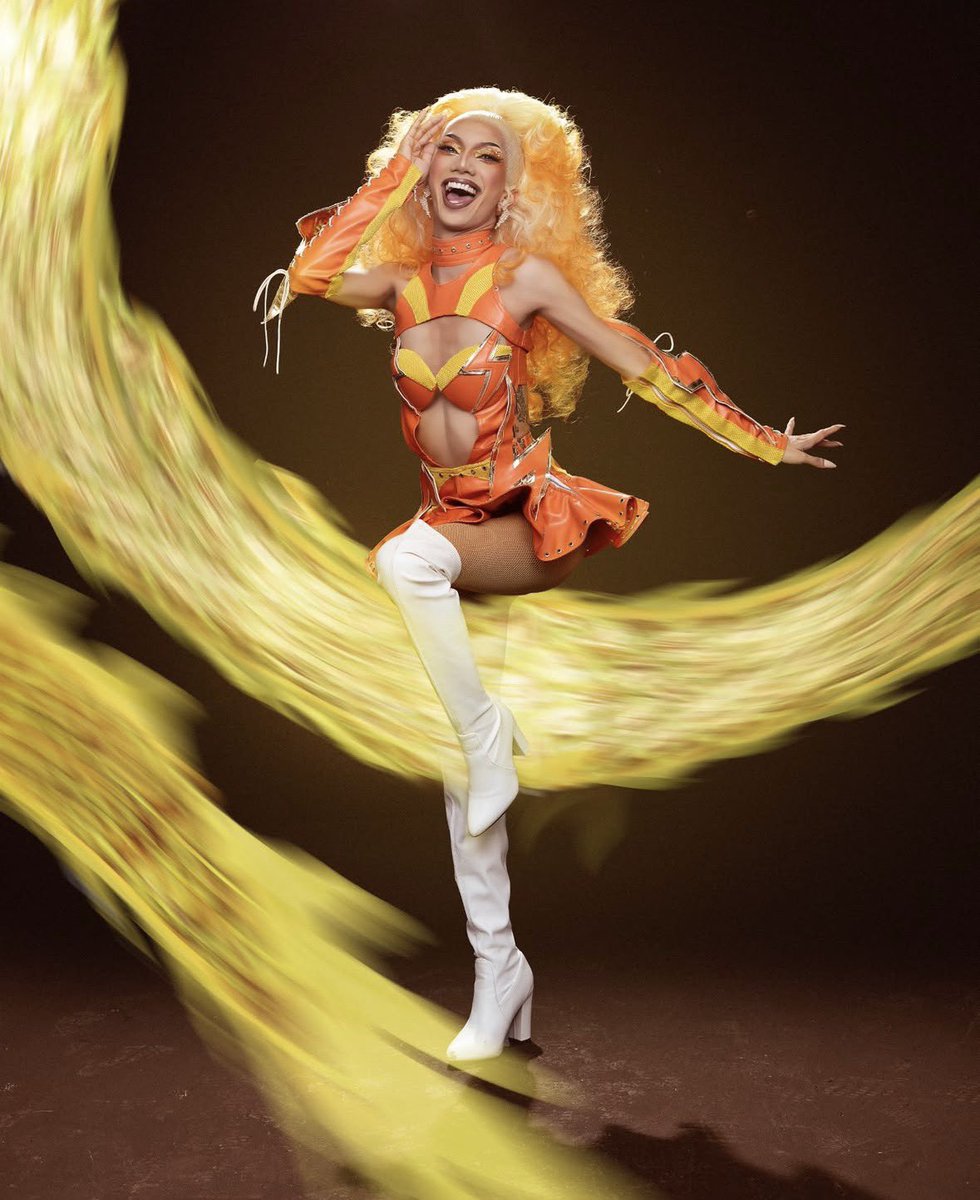 Drag_Crave's tweet photo. Ghulli Ghush looks fabulous in her Girl Groups look for Drag Race Philippines season 4. https://t.co/Ui0skUTuYc