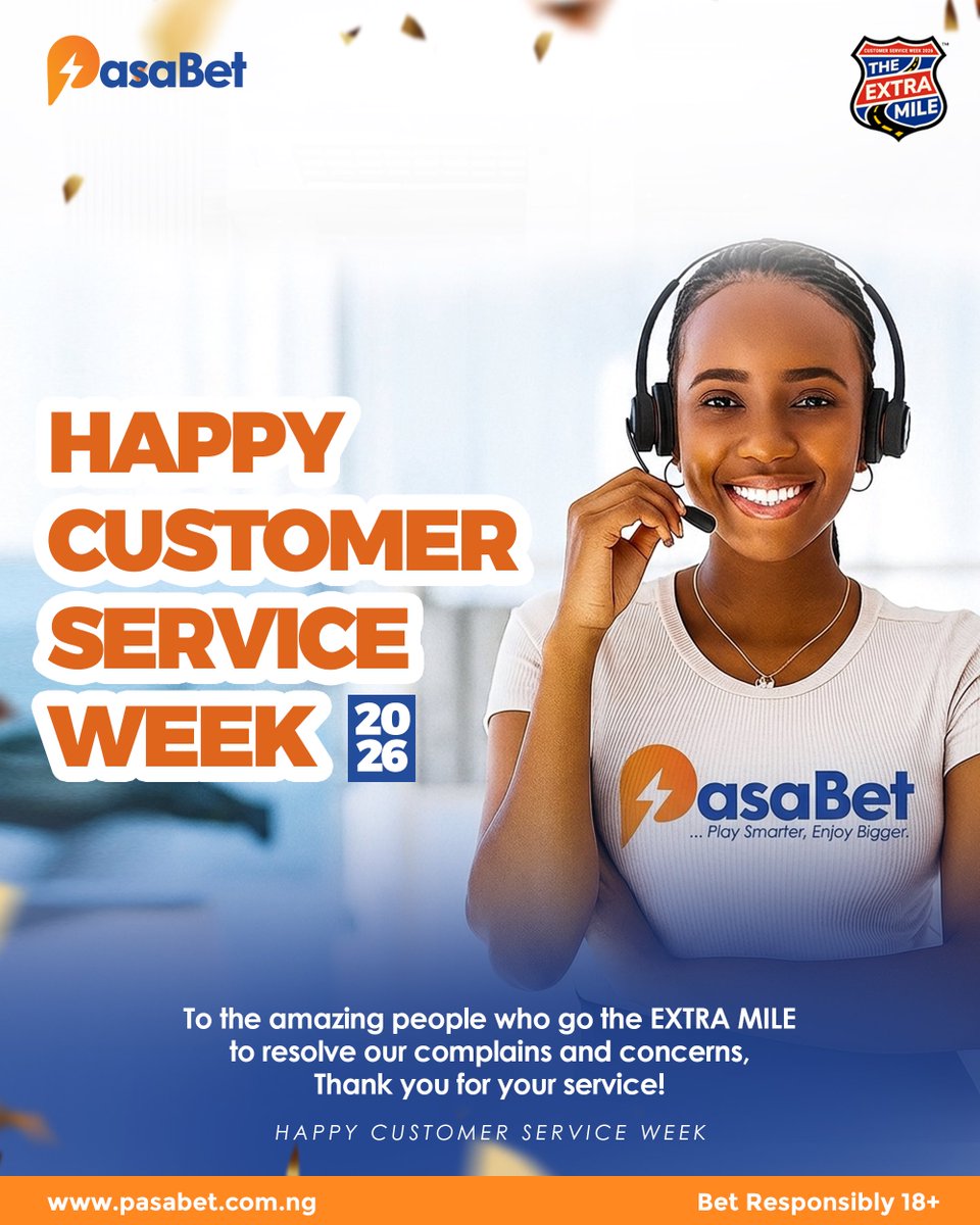 pasabethq's tweet photo. HAPPY CUSTOMER SERVICE WEEK https://t.co/hs0XBL9NS9
