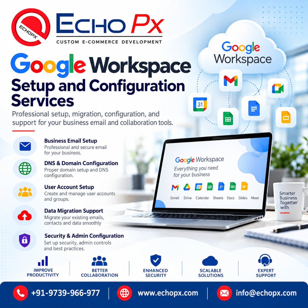 echopx's tweet photo. Google Workspace Setup and Configuration Services
Google Workspace Setup and Configuration Services
🌐 Visit: https://t.co/tyEWXzBLDN
#GoogleWorkspace #GoogleWorkspaceSetup #GoogleWorkspaceServices #GoogleBusinessEmail #GmailForBusiness #GoogleDrive #GoogleMeet https://t.co/nOb1nqjaN5