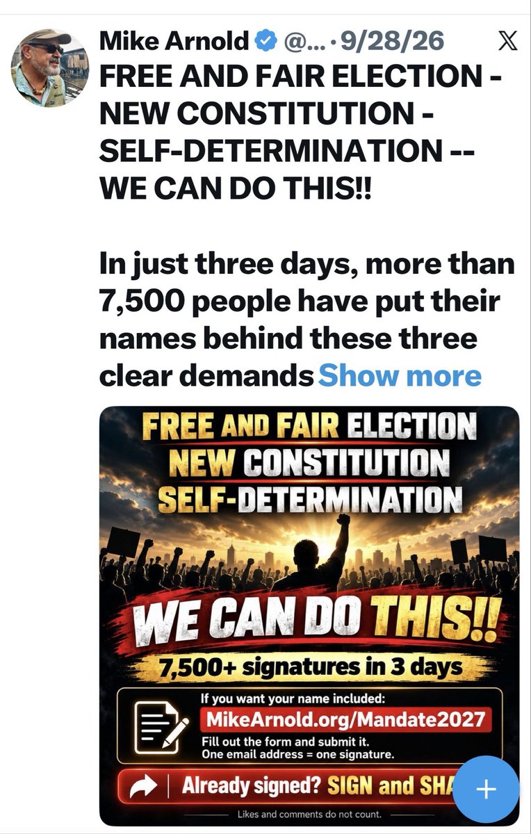 Unclechike1's tweet photo. I can't believe some faceless clowns  led by one Ngozi are attacking @MikeArnoldTruth for making these very crucial demands. 

It's like some of our people sniff Brazilian white. You think anywhere you see 'Elections', it means the person is an automatic enemy.  Almajiri Agitator thinking on a straight line. Ndi Ara.