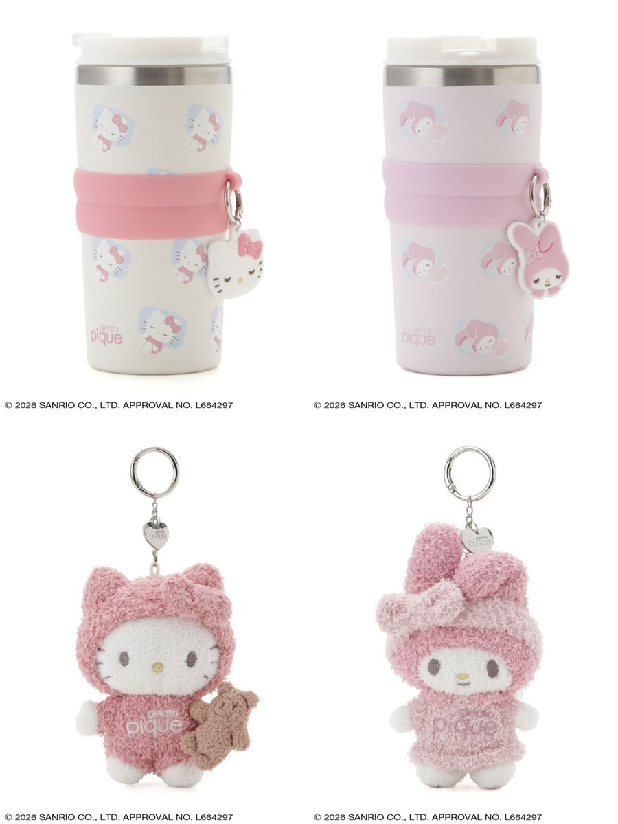 22lapin__'s tweet photo. GELATO PIQUE ♡ Sanrio characters 🛌💭🎀

キティちゃんとマイメロが気になる💌

対象5店舗にて10/28(水)より発売️♩
オンラインストアは10/21(水) 12:00~ https://t.co/p3eEovHUon