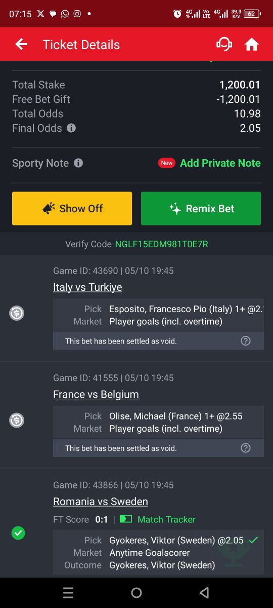 iamfada67's tweet photo. @Mrbankstips @Mrbankstips why sporty go void this games Abeg. @SportyBet @SportyBetNG https://t.co/Qdyk9bFkdw