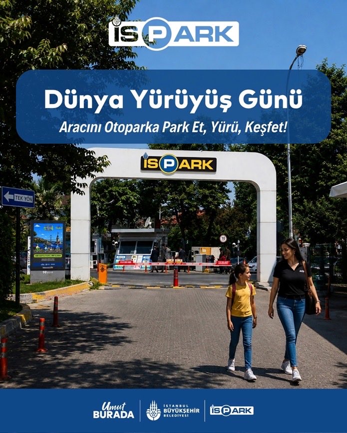 ispark's tweet photo. 6 Ekim Dünya Yürüyüş Günü’nde aracımızı otoparka bırakıyor, İstanbul’u adım adım keşfediyoruz! 🚗🅿️🚶‍♀️

Yürümek; sağlıklı ve hareketli bir yaşamın yanı sıra daha yaşanabilir bir kent için atılabilecek en güzel adımlardan biri. 🌿💙

Sen de aracını İSPARK’a park et; yürü, hareket et, şehri keşfet!

#İSPARK #DünyaYürüyüşGünü #YürüKeşfet #HareketliYaşam #UmutBurada