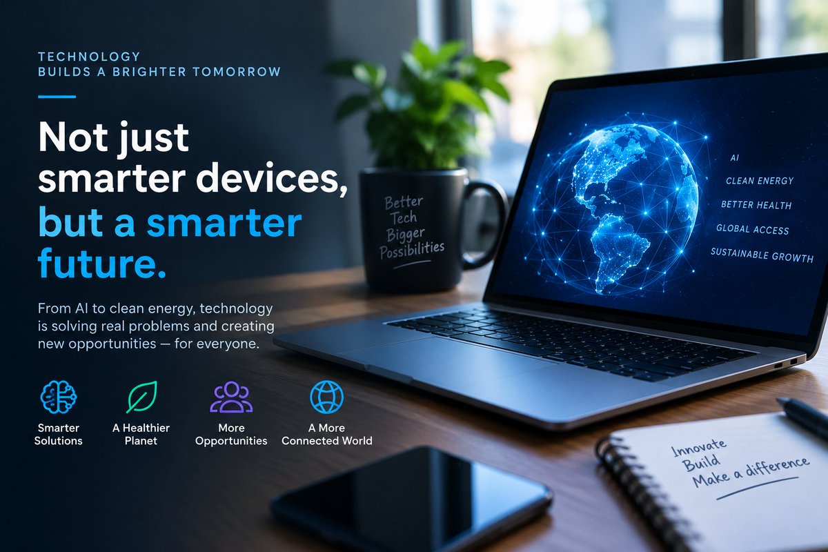 Curiousity_gene's tweet photo. Technology isn’t just about smarter devices.

It’s about solving real problems, expanding opportunity, connecting people, and building a better future.

From AI to clean energy, the biggest innovation is the one that makes life better. https://t.co/24RXUpFcgN