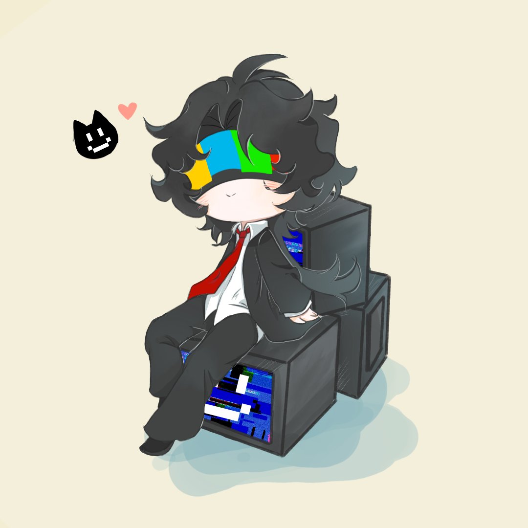 Cheer_707's tweet photo. 我是不是该睡觉了呃呃…感觉要猝死了
我放一下这个彩电，和群u聊天时画的
#idaios https://t.co/uyePZbV48V