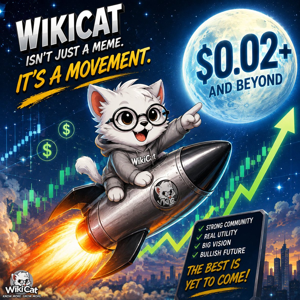 ChiefAwajiimam's tweet photo. 🐱🔥 IF YOU MISSED $WKC, WHAT WILL YOU TELL YOUR CHILDREN?

“Son, daughter… I saw the opportunity. 👀
I watched $WKC grow.
I heard the believers.
Don’t let fear turn a story of opportunity into regret.
#WikiCatCoin #WKC #BNBChain #CryptoCommunity #Memecoin https://t.co/yQNxfGddpI