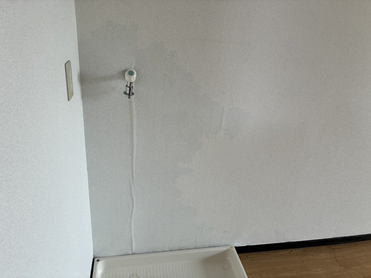 houkisan29's tweet photo. 水漏れ…
洗濯給水からですね。
犯人は引っ越し屋さんかな？

#漏水
#賃貸
#原状回復
#リフォーム https://t.co/lBCp96XFzg