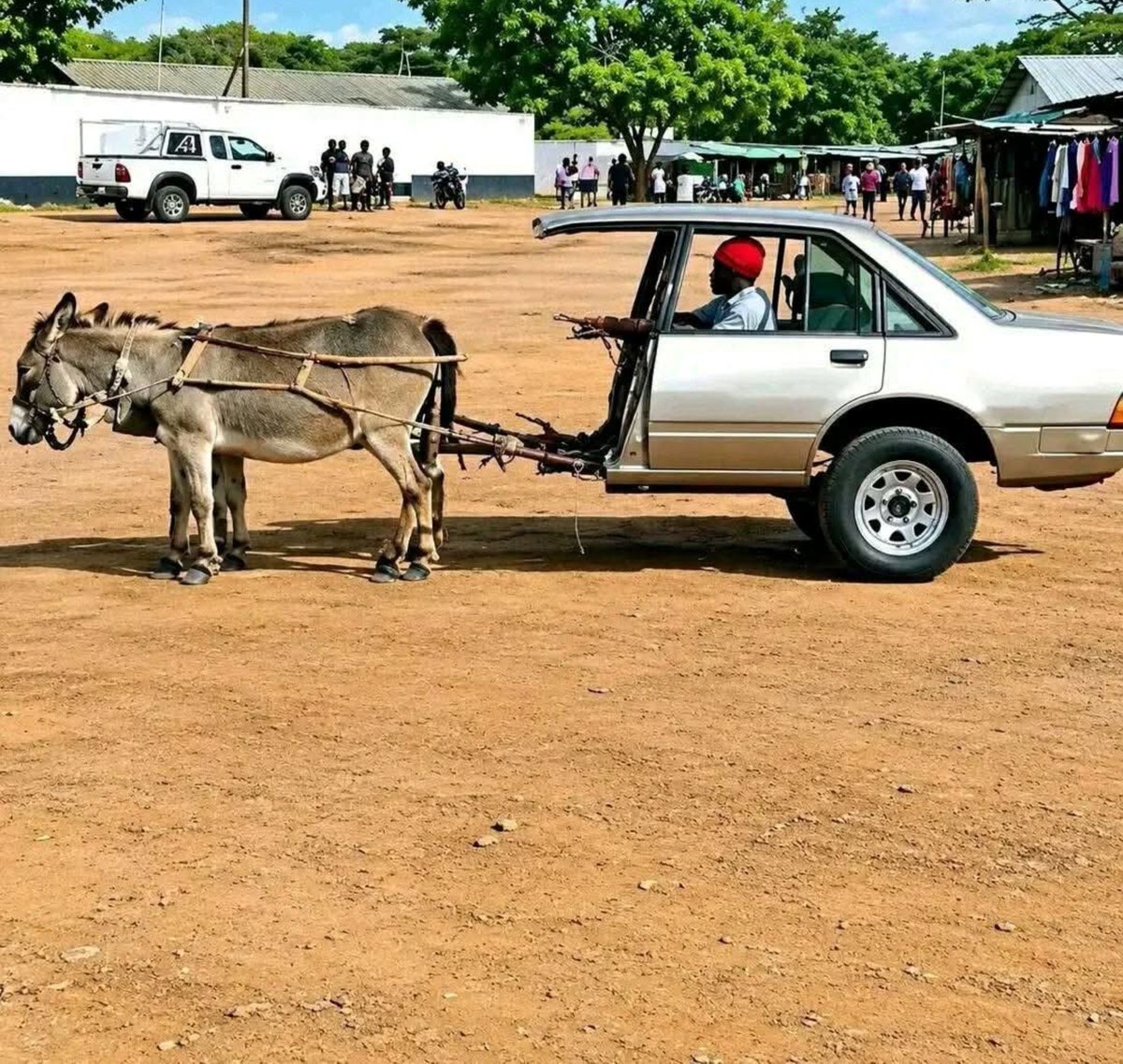 Khoxy_Haxy's tweet photo. Forget about the fuel crisis.

Can't you see how easy it is to make money as a taxi driver when your car has no engine? https://t.co/O8pC5hAr2i