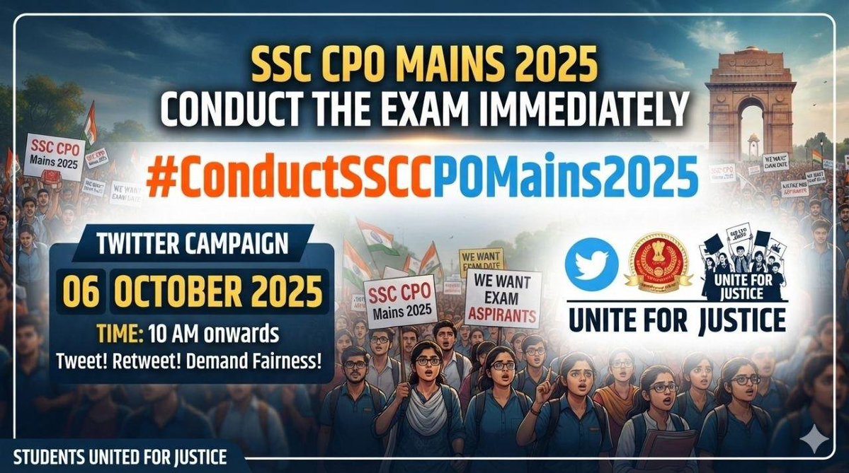 ArunBabra02's tweet photo. CPO 2025 Paper-1 हुए 10 महीने बीत चुके हैं, फिर भी Mains की तारीख तक जारी नहीं हुई। Paper-1 और Physical पास करके बच्चे पूरी मेहनत से तैयारी कर रहे हैं, उन्हें कम से कम clarity तो मिलनी चाहिए। @DoPTGoI @DrJitendraSingh #ConductCPOMains2025 #JusticeForCPO2025 
#ConductCPOMains2025 https://t.co/9uXzkKlaoS
