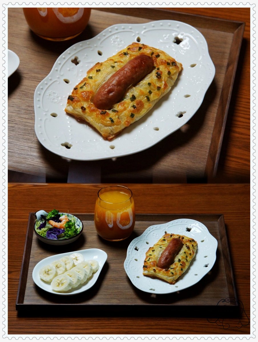 cBxyjOeFyV8W2fw's tweet photo. A warm breakfast at a small local shop, with sausages on the table, full of life's little joys. https://t.co/nYekMjylIK