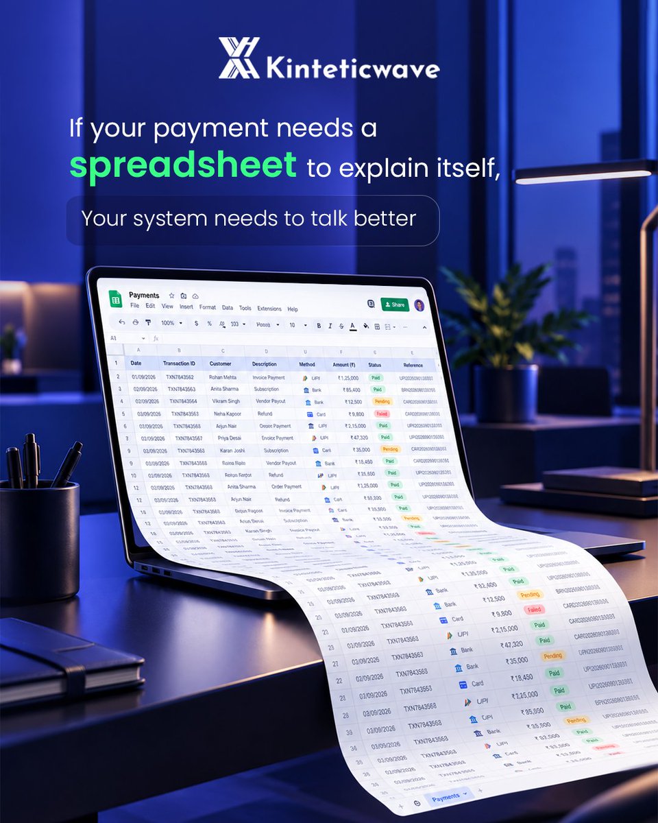 Kinteticwave_'s tweet photo. Finance, without the extra steps.

Kinteticwave simplifies payments, payouts, and financial workflows so businesses can stay connected, efficient, and in control.

Smarter finance starts with simpler workflows.

#Kinteticwave #B2BFintech #PaymentAutomation https://t.co/qawYPSkKPR