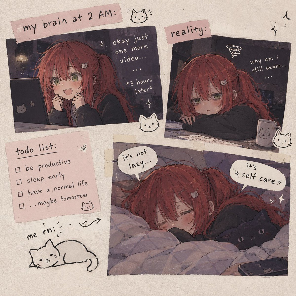 Guiller48209608's tweet photo. Just one more video famous last words sleep schedule i don’t know her.
#VTuber #AnimeMeme #GamingMeme #Meme https://t.co/7s2LM3Dk48
