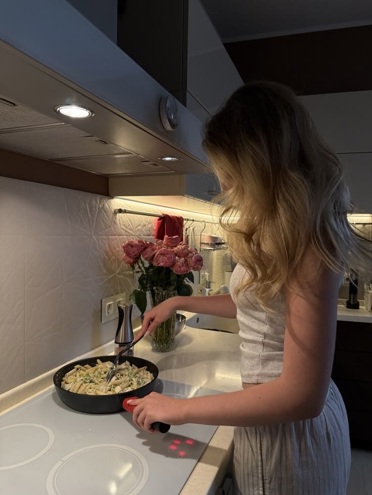 jevangelianne's tweet photo. The kitchen is a complete disaster flour everywhere, sauce splattering, and i almost burn the kitchen. Suddenly, a low laugh echoes behind me.

"Step aside before you set the house on fire," he says, gently pulling you back by your waist and taking over the stove. https://t.co/nNXYQEMDEw