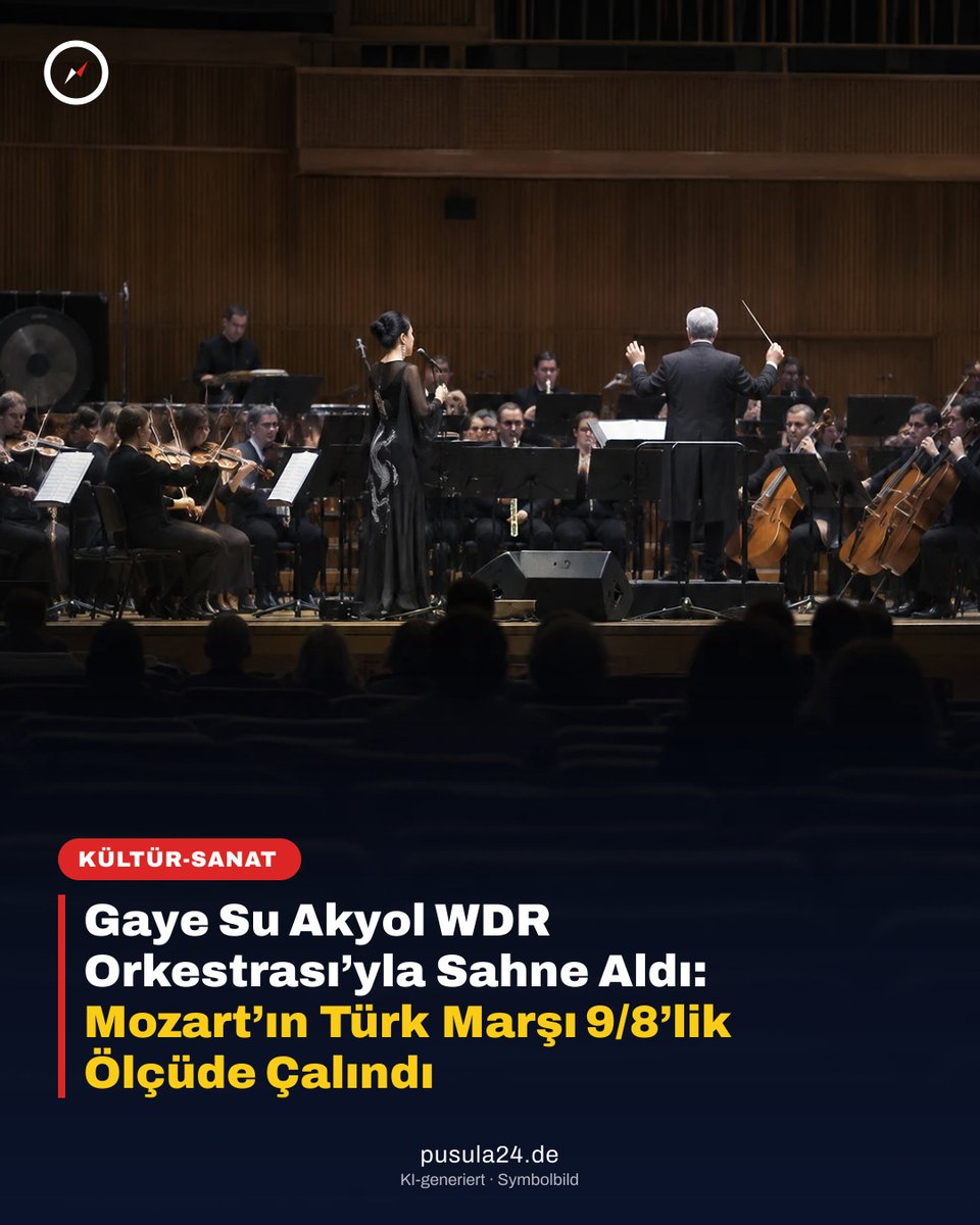 Pusula24de's tweet photo. Mozart’ın “Alla Turca”sı Köln’de 9/8’lik aksak ritimle çalındı. Gaye Su Akyol ve WDR Funkhausorchester, “Anatolian Dragon” konserlerinde Köln ve Dortmund’da buluştu. Sizce hangi Türk eseri senfonik düzenlemeyle yeniden yorumlanmalı? #Pusula24 #GayeSuAkyol https://t.co/gl5r23jYH6