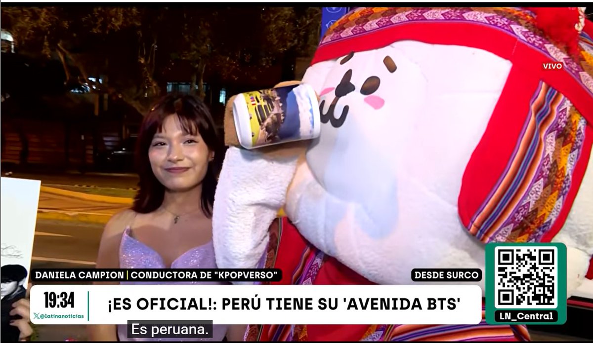 nightstar1201's tweet photo. Peruvians questioned whether the alpaca was really Peruvian, but the Machu Picchu cup convinced them! 🇵🇪🦙💜
#JIN #JinxPeru @peru https://t.co/sgHbClOInd