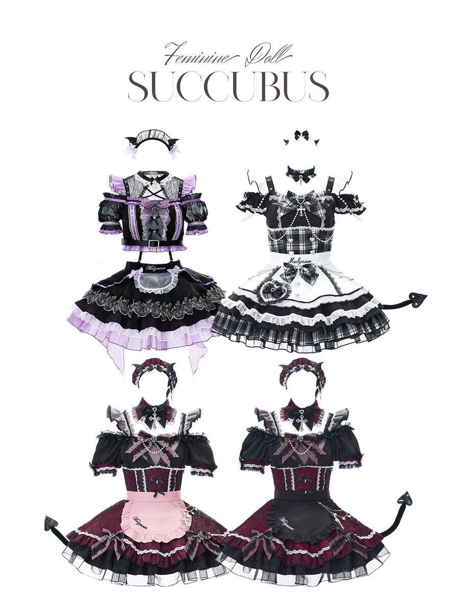_malymoon's tweet photo. サキュバスメイドCollection♡
本日19時より発売スタート🖤🎀 https://t.co/RVKbI9NMGf