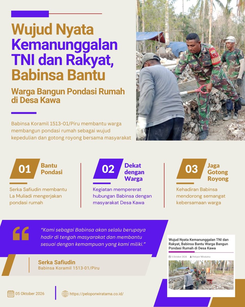 AtokSkuad's tweet photo. Pemuka adat, pemuka agama, pemerintah desa, pemuda, ibu-ibu PKK, dan siswa, seluruh mitra sejati TNI membangun kekuatan bangsa.

Bersatu Bersama Rakyat https://t.co/sPdxC4IZgM
