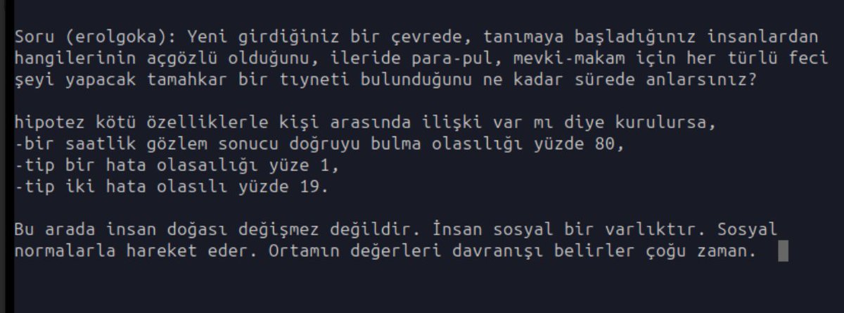 lutfiyalcinn's tweet photo. @erolgoka güzel soru Hocam. insanın sosyal  bir varlık olduğu dikkate alınarak cevap verilmeli. https://t.co/6Y3ygXQOGC