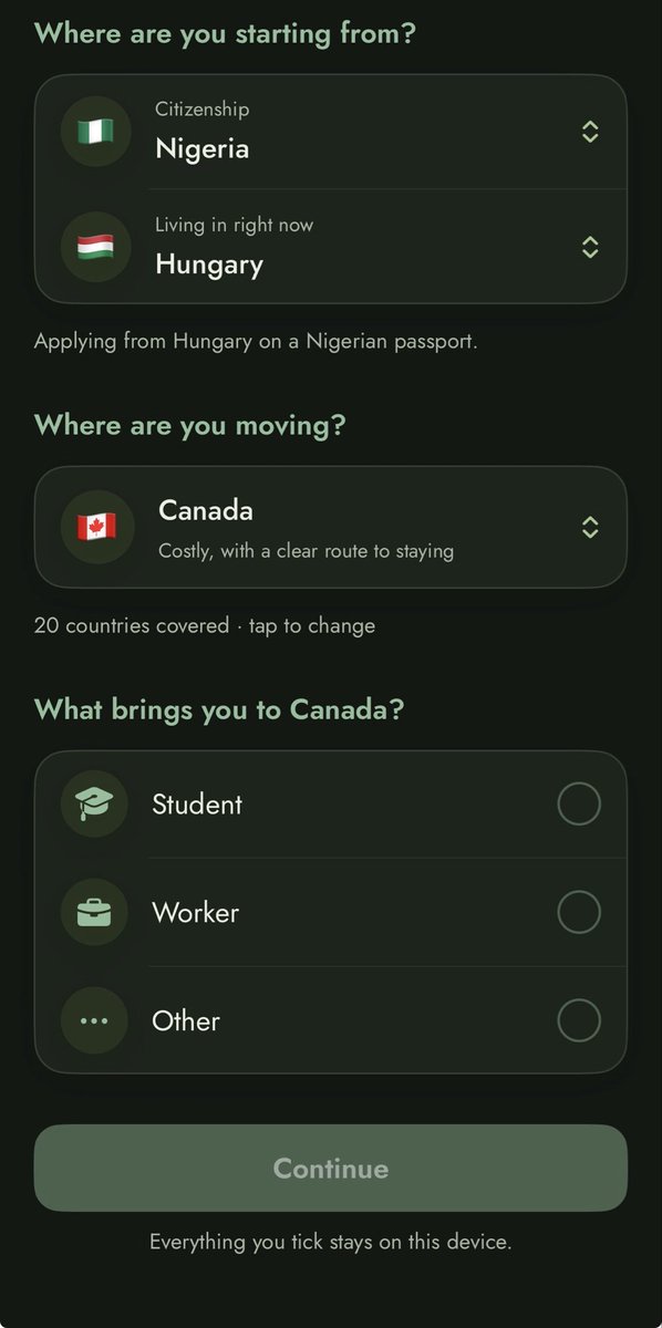 cocoavanillax's tweet photo. Hi! My man just developed an app that’s your relocation roadmap. 

It’s @Viaspora_app, and it’s now available in App Store and Play Store. 
 
Information, help with documentation, progress tracking, alternative destinations, chat with agents if you prefer, Viaspora has it all. https://t.co/cSP02Y1sUs