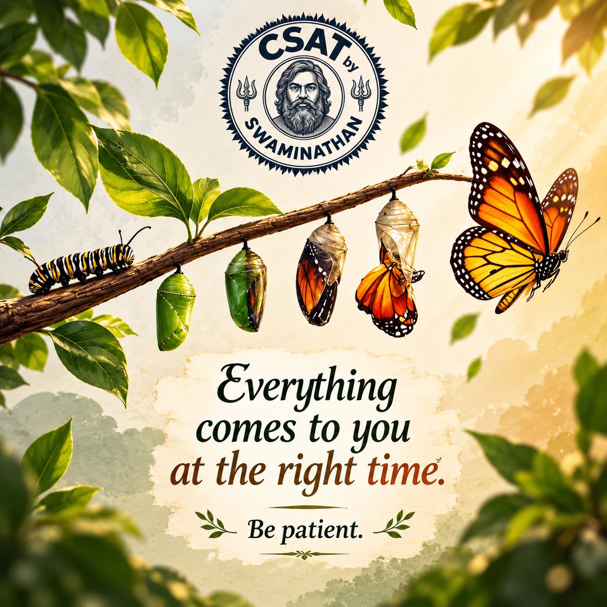 csatbyswami's tweet photo. Every transformation takes time. 🌱➡️🦋
CSAT preparation is a journey of patience, practice &amp; consistency. Keep learning from every mistake and trust your process.
Your time will come. Keep going. 🎯
#CSAT #UPSC #UPSCPreparation #CSATPreparation #UPSCMotivation https://t.co/K4Uxgr1pil