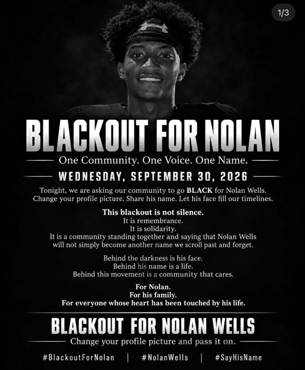 serenilight's tweet photo. We must come together as a community for Nolan Wells
#BLACKOUTFORNOLANWELLS https://t.co/cDinaJSKUn