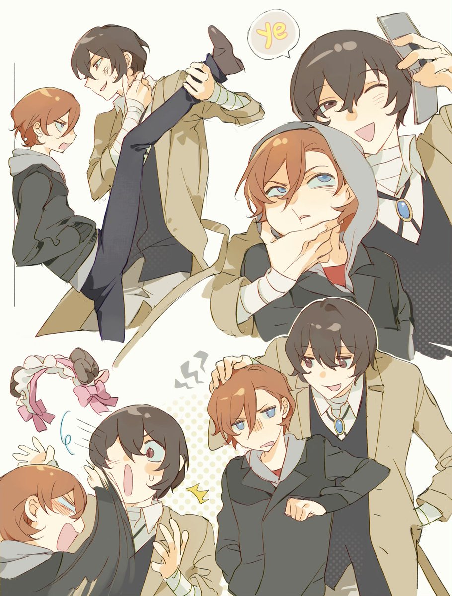 DaChuuWeibo's tweet photo. 🎨 @ PION猫猫���困困警长_
📚 捡到一只小羊🐑 ​​​ ​​​ ​​​
#太中 #DaChuu #skk #soukoku https://t.co/BMBdeSJhsV