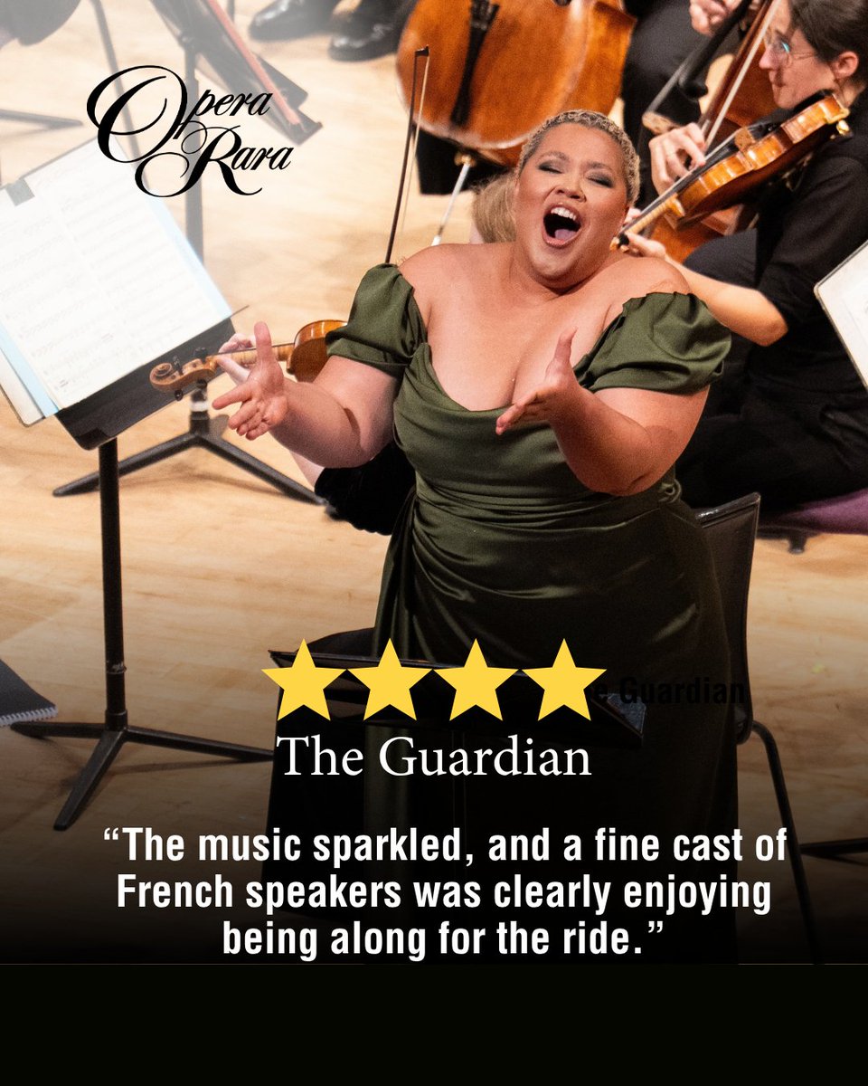 OperaRara's tweet photo. ✨ “The music sparkled.” ★★★★ — The Guardian

The reviews are coming in for Barkouf! A “quirky shaggy dog story” with a fine cast, the @the_halle and @E_N_O, and “tirelessly engaging” narration from Alistair McGowan.

🎶 https://t.co/MpoDahYXXT

#Barkouf #Opera #Offenbach https://t.co/IJD3FWaZYo