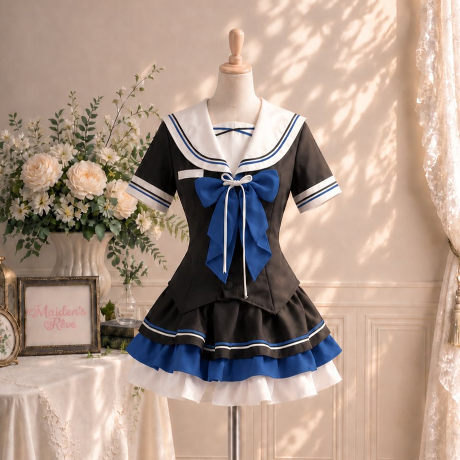 Maidens_Reve's tweet photo. 蒼夜リボンセーラー服セットアップ💗 https://t.co/85bayU15bj