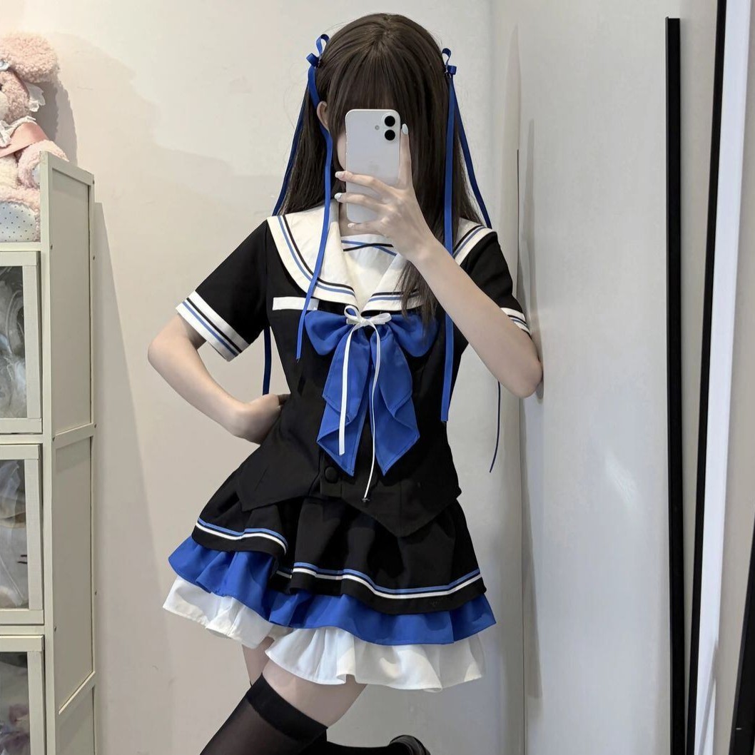 Maidens_Reve's tweet photo. 蒼夜リボンセーラー服セットアップ💗 https://t.co/85bayU15bj