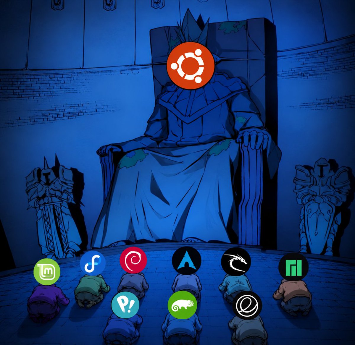 axhiii88547's tweet photo. name a single linux distro better than Ubuntu 

I'll wait https://t.co/BYm0e28Mbf