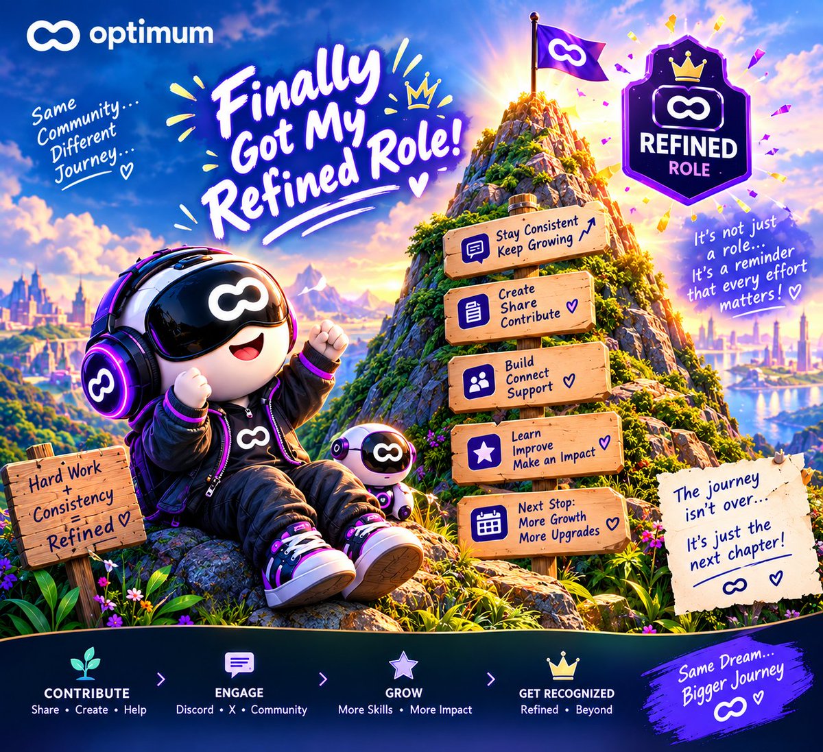 KingsmenX7's tweet photo. Journey / Hard Work💜

Finally, the moment arrived
The journey was worth it
Consistency paid off
Every step mattered

From effort to recognition
A milestone I’ll remember
The grind finally showed results

Kept going. Kept building
Silent work, visible results
Proof that consistency matters

Today feels special 🤍
@get_optimum @blockchainjeff
 @CryptoSundayz @shariaronchain @ada_pegasus