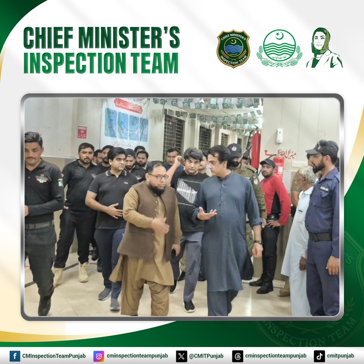 CMITPunjab's tweet photo. رات گئے سرگودھا میں CMIT کا ایکشن — DHQ ہسپتال کی اچانک Inspection!

وزیراعلیٰ پنجاب مریم نواز شریف کی ہدایت پر معاون خصوصی شعیب مرزا کی سربراہی میں سی ایم انسپیکشن ٹیم (CMIT) نے رات گئے ڈاکٹر فیصل مسعود ٹیچنگ ہسپتال (DHQ) سرگودھا کا اچانک دورہ کیا۔ ٹیم نے ہسپتال کے مختلف شعبہ جات کی تفصیلی Inspection کرتے ہوئے طبی سہولیات، صفائی ستھرائی اور انتظامی امور کا جائزہ لیا۔

معائنے کے دوران دو اے سی خراب پائے گئے، جس پر معاون خصوصی نے برہمی کا اظہار کرتے ہوئے انہیں فوری درست کرانے اور ذمہ دار اہلکاروں کو شوکاز نوٹس جاری کرنے کی ہدایت کی۔ ہسپتال میں سٹریچرز کی کمی اور دستیاب سٹریچرز کی خراب حالت کا بھی نوٹس لیتے ہوئے فوری طور پر کمی پوری کرنے اور خراب سٹریچرز درست کرانے کے احکامات جاری کیے گئے۔

 مریضوں کو طبی سہولیات کی فراہمی میں غفلت برداشت نہیں کی جائے گی — ضروری سہولیات کی فعالیت اور مریضوں کی مشکلات کا فوری ازالہ یقینی بنایا جائے گا۔

 شفاف Inspection، ٹھوس شواہد اور مؤثر نگرانی — CMIT کا عزم

#CMIT #Sargodha #DHQHospital #Inspection #Punjab #Accountability #MaryamNawazSharif
